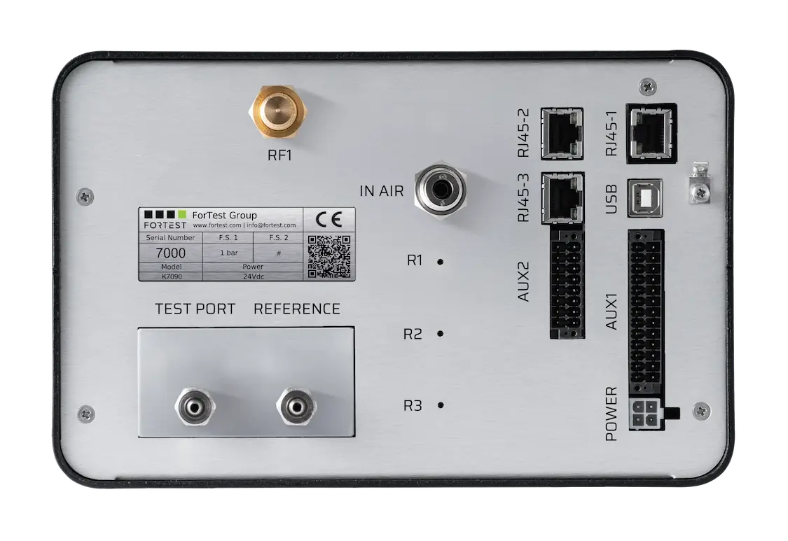 Pannello retro K7990 prova tenuta calo assoluto ForTest